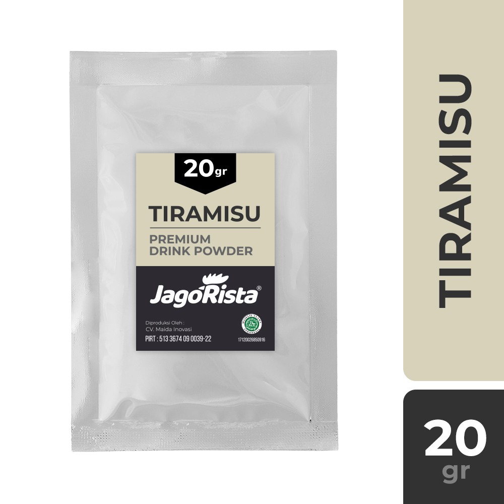 

Sachet Jagorista Tiramisu Premium Bubble Drink Powder jr