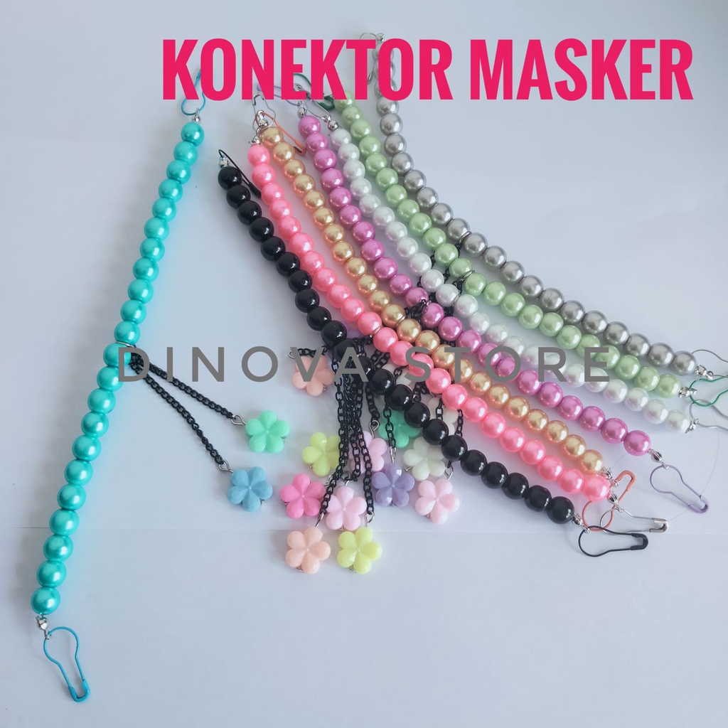 KONEKTOR mutiara 8m JUNTAI/pengait masker/sambungan masker/strap masker