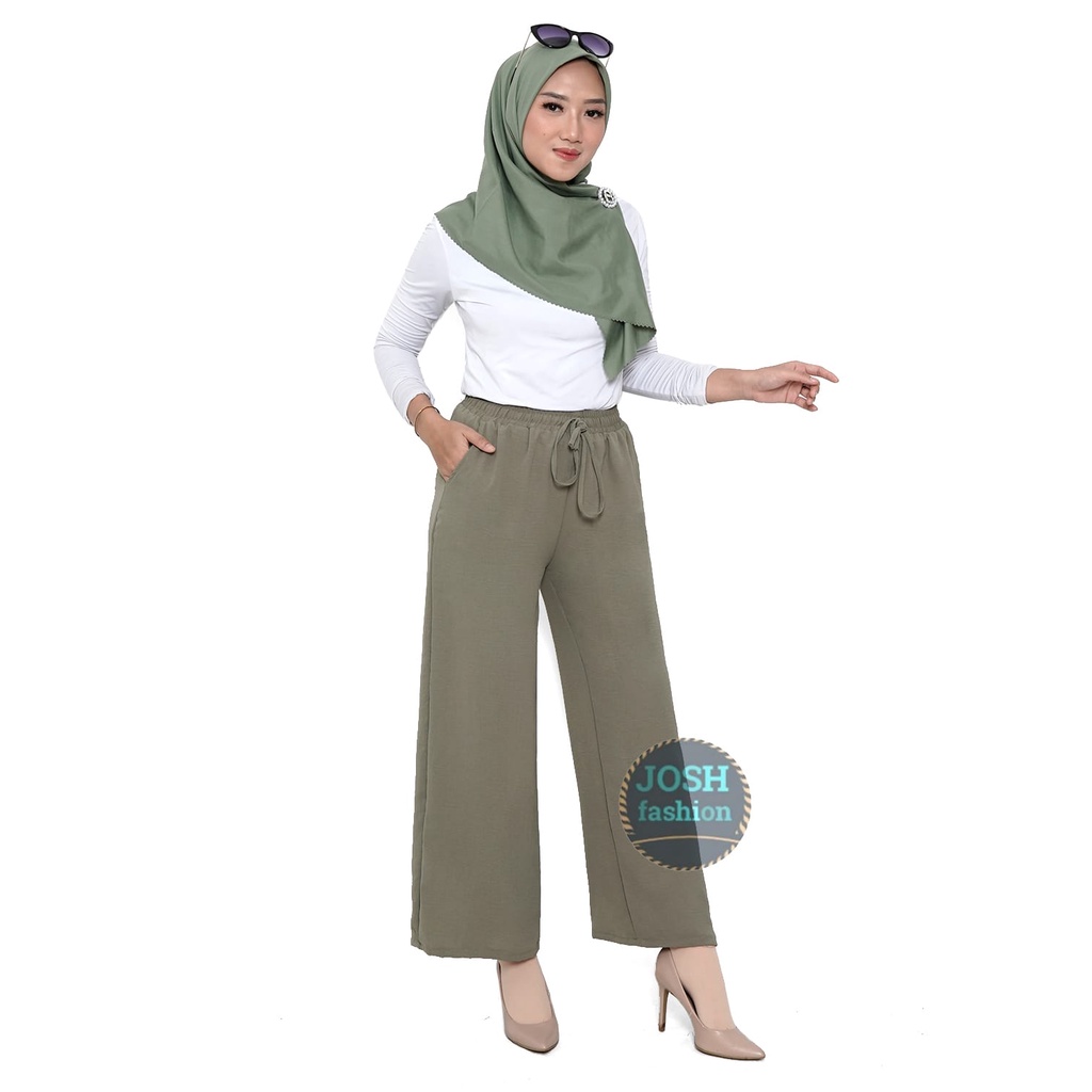 LOOSE PANTS 001 TROUSERS WANITA/CELANA KULOT KERJA WANITA L-XL-XXL