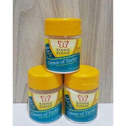 

Cream Of Tar Tar KOEPOE Kupu Bubuk Pelapis Kue 43gr