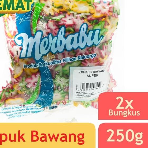 

✺ Merbabu Krupuk Bawang Super 250g x 2Pcs (Bisa Same Day Delivery) ☏