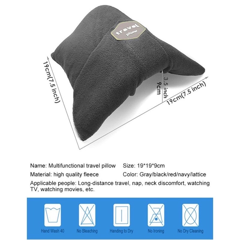 Bantal Selimut Leher Travel Neck Pillow Support Bantal Mobil Head Rest