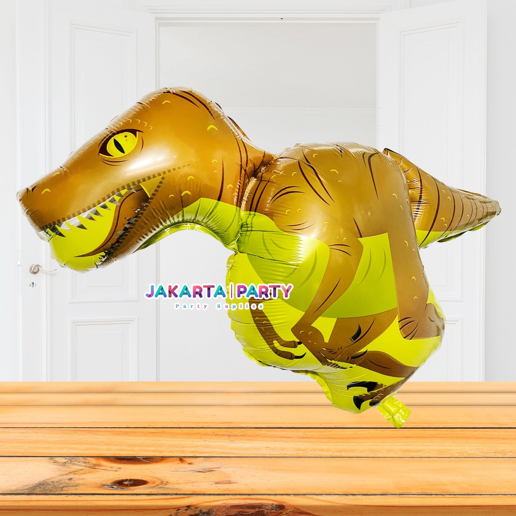 Balon Foil Dino / Balon Karakter Dinosaurus / Balon Velociraptor JUMBO