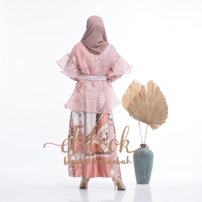 nagita dress by elslook maxmara dress outer organza payet vanilla hijab dress