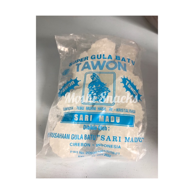 

Gula Batu Putih 450gr Super Cap Tawon Sari Madu Asli Cirebon Halal