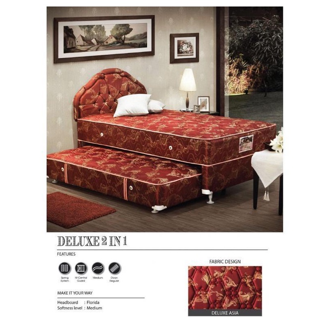Springbed central 2in1 deluxe size 90x200/120x200