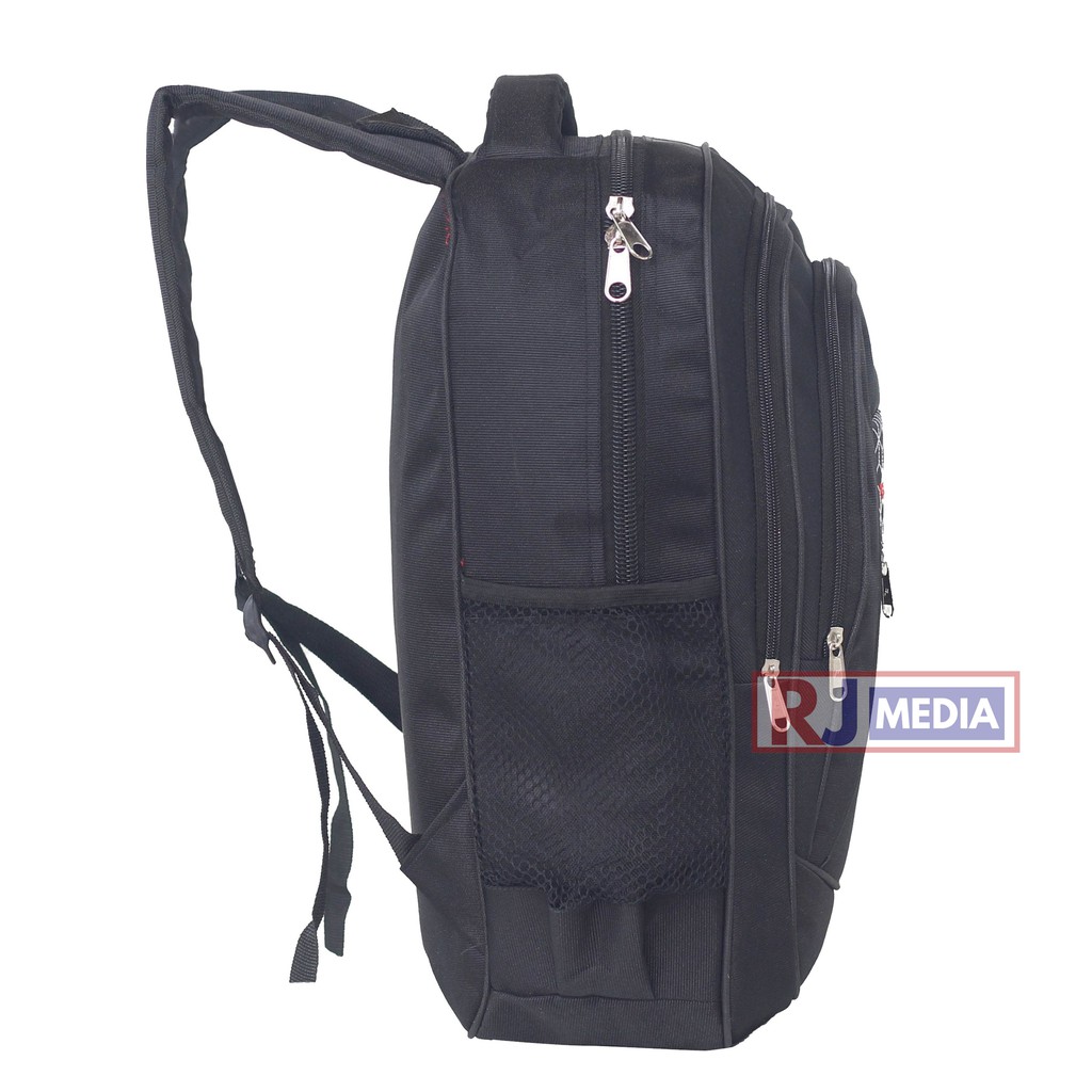 Tas Ransel Sekolah Alfito Jaring Spider Warna Hitam Laptop In Backpack Pria Wanita SMP SMA Kuliah Kerja Stylish Kekinian Tas Simple Premium Look Free Raincover