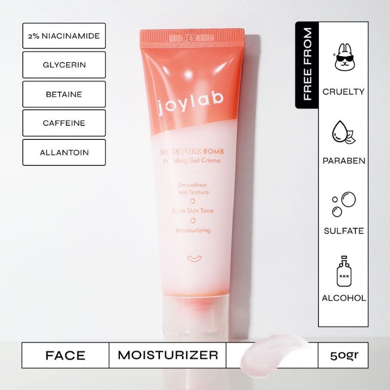 Jual Joylab Moisture Bomb Pudding Gel Creme 50gr Tube Shopee Indonesia