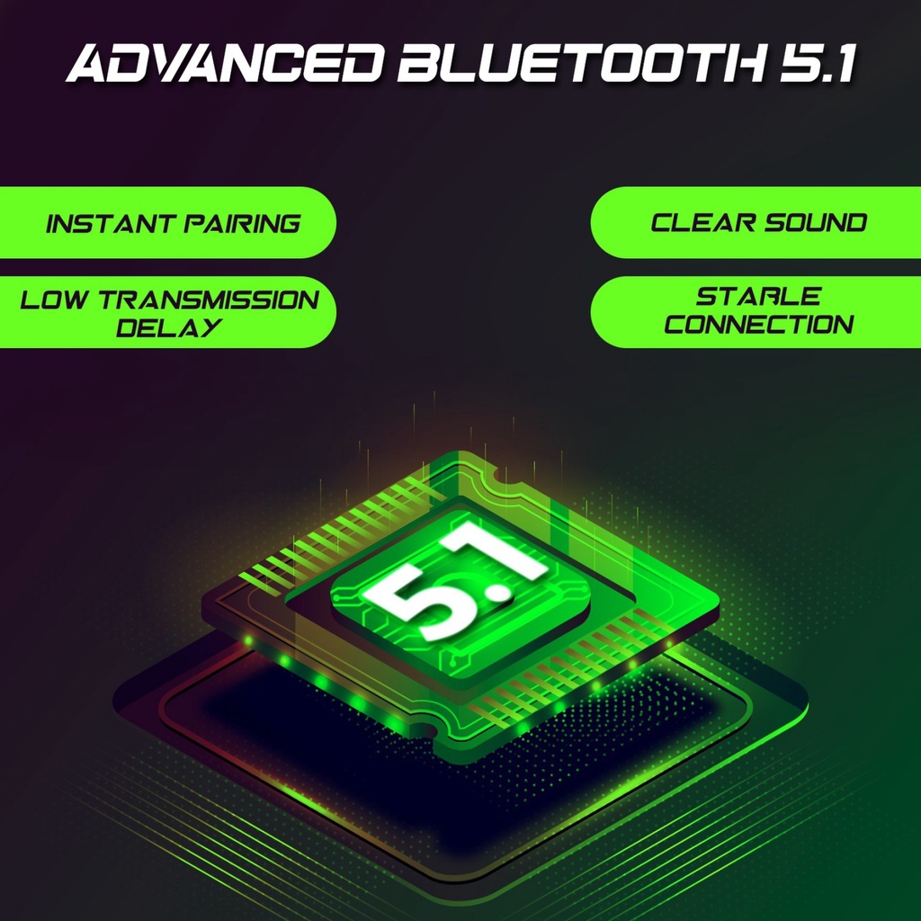 WeCool Freesolo x3 Bluetooth Earphones Earbud Gaming Bluetooth dengan Latensi Rendah 60ms Headset Bluetooth Waktu Putar 30 jam