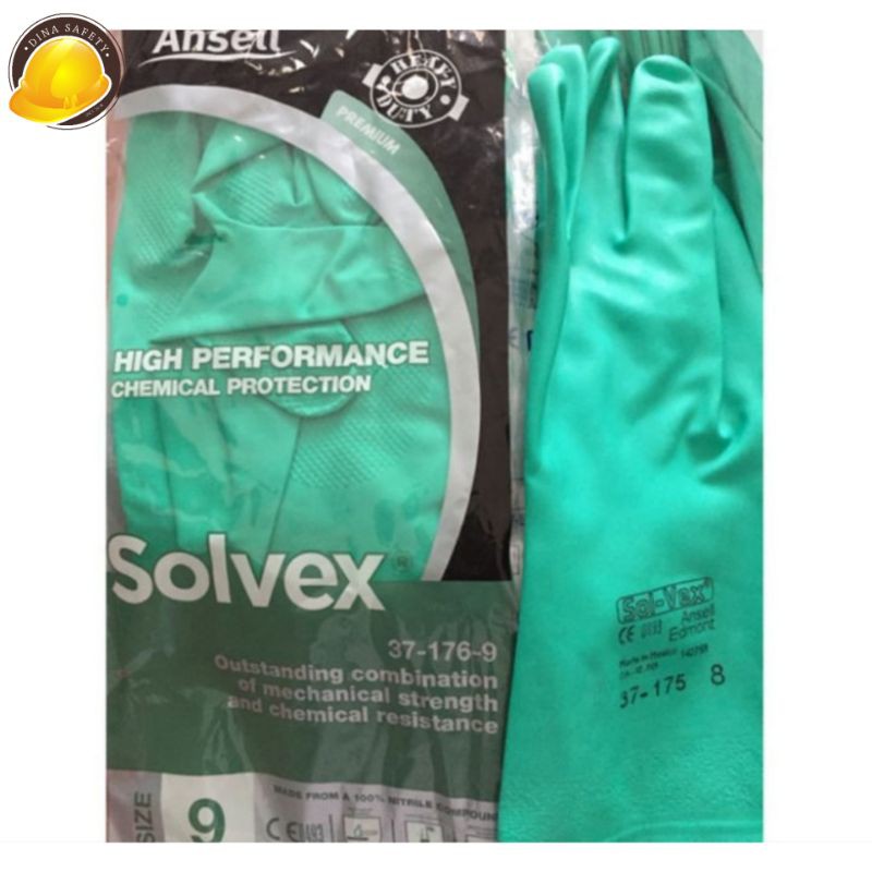Sarung Tangan Nitrile Tahan Kimia Ansell Solvex 37-175