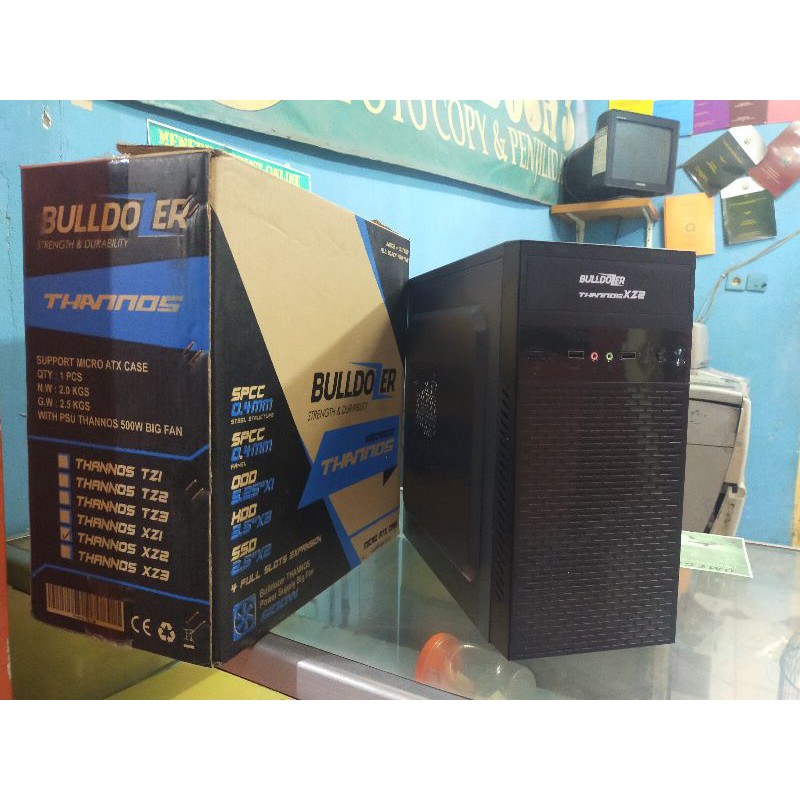 PC/CPU Dualcore Ram Ddr3 4Gb Harddisk 80Gb Casing Baru