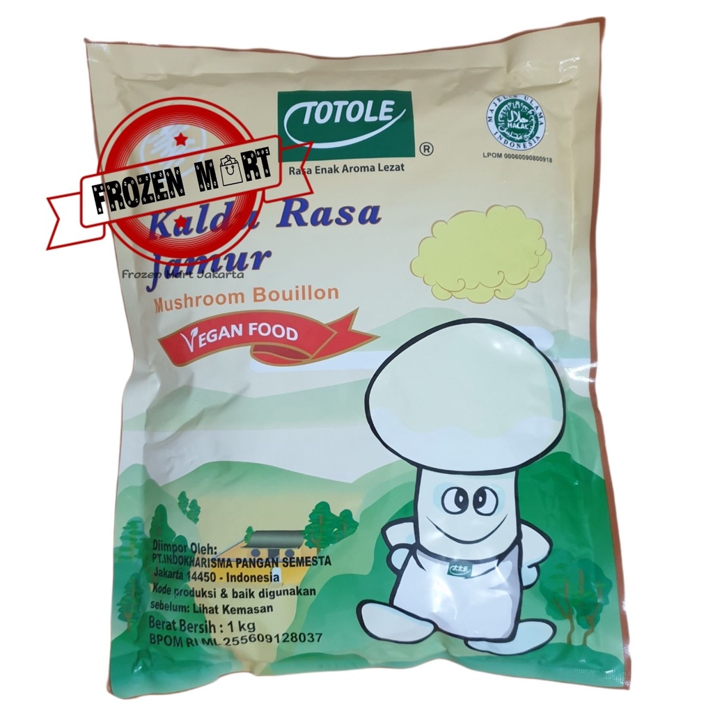 TOTOLE Kaldu Jamur Penyedap Vegetarian Non MSG / Micin Jamur / 1 Kg