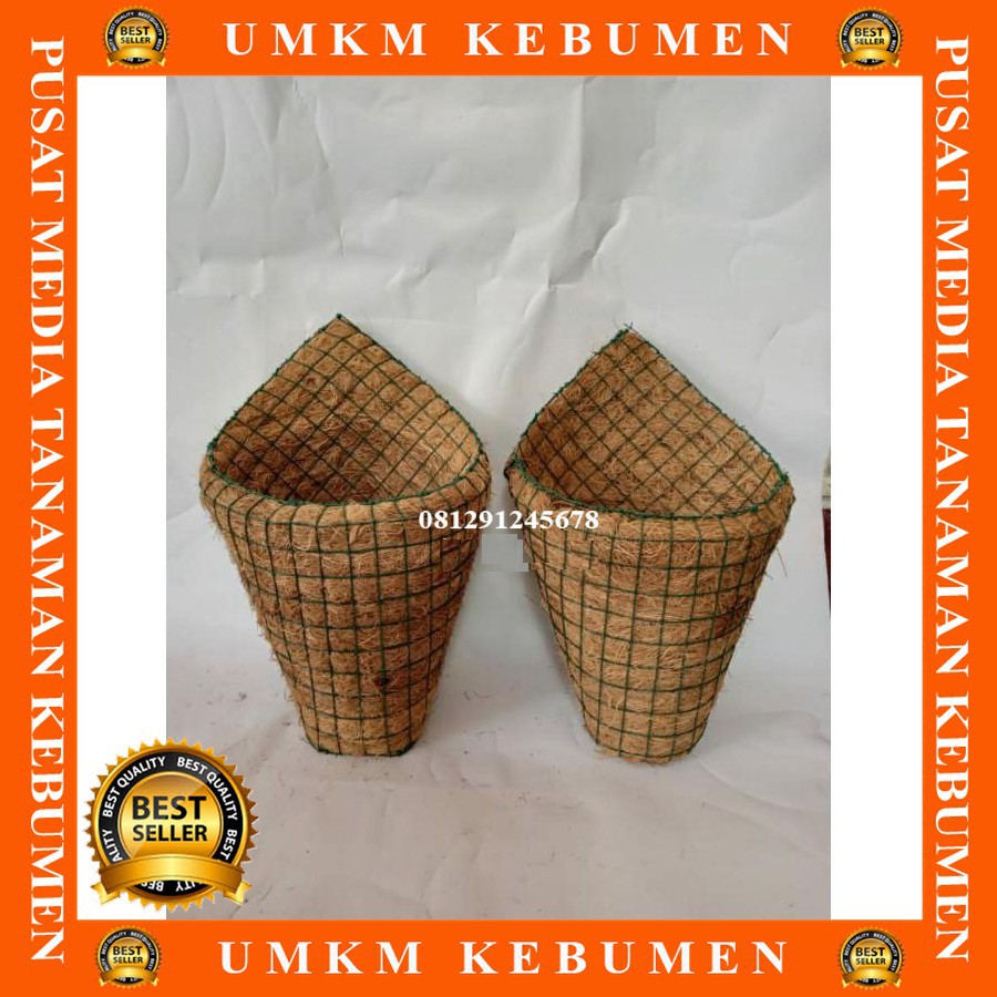 POT KERUCUT ANGGREK / POT ORCHID / pot tempel anggrek / pot sabut kelapa POT ANGGREK