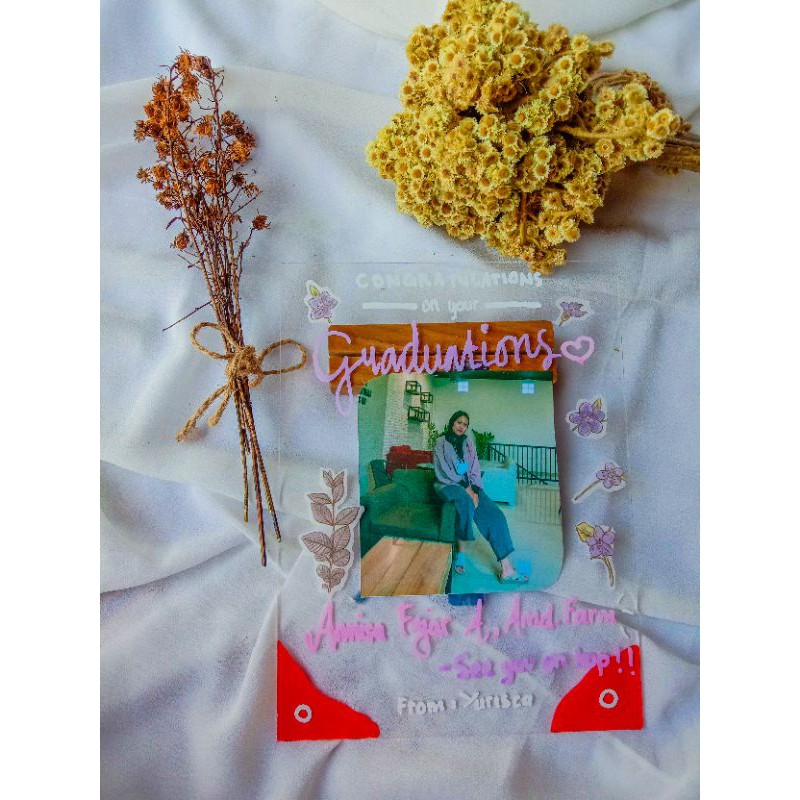 ACRYLIC CUSTOM / gift wisuda unik / kado murah