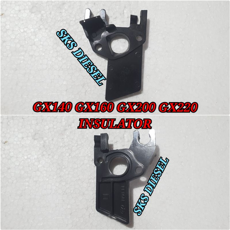 GX140 GX160 GX200 GX220 Insulator Carburator Fiber Karburator Mesin Honda Engine Genset