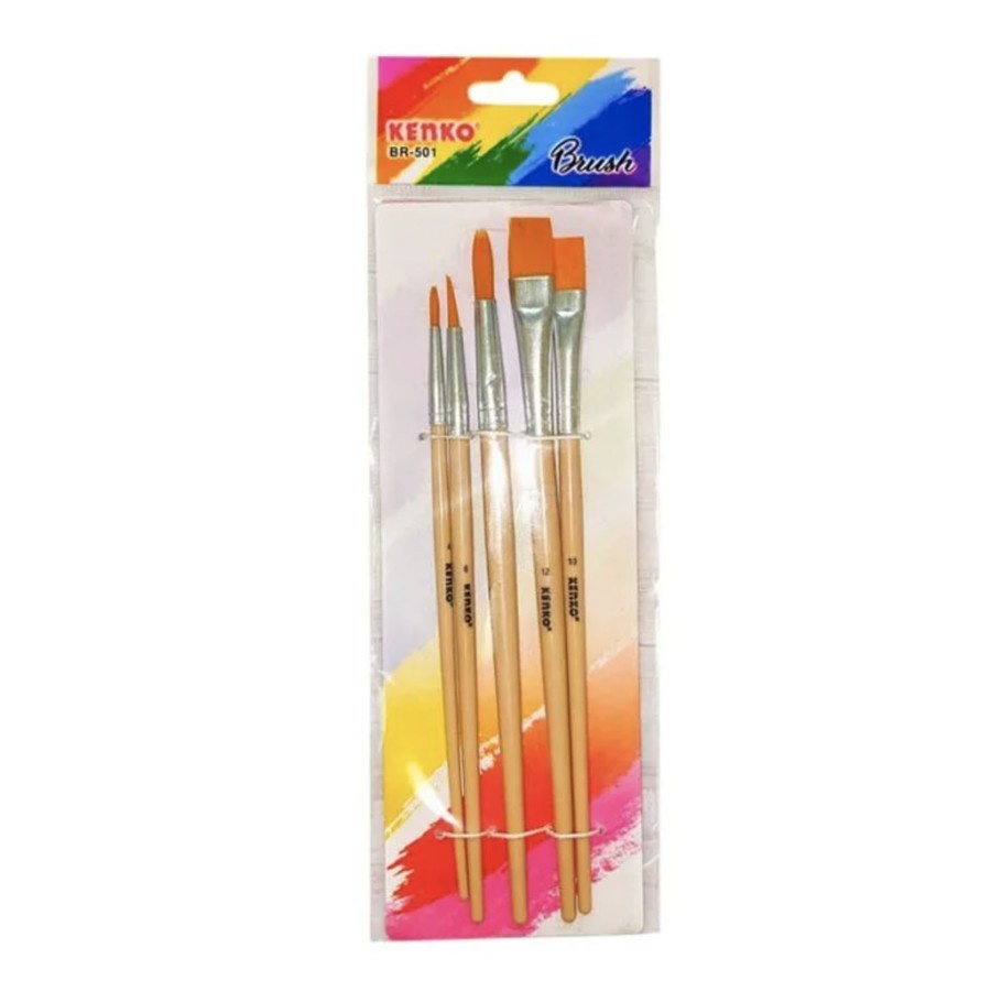 

Kuas Lukis Kenko set 5 pcs BR-501 (1SET) +