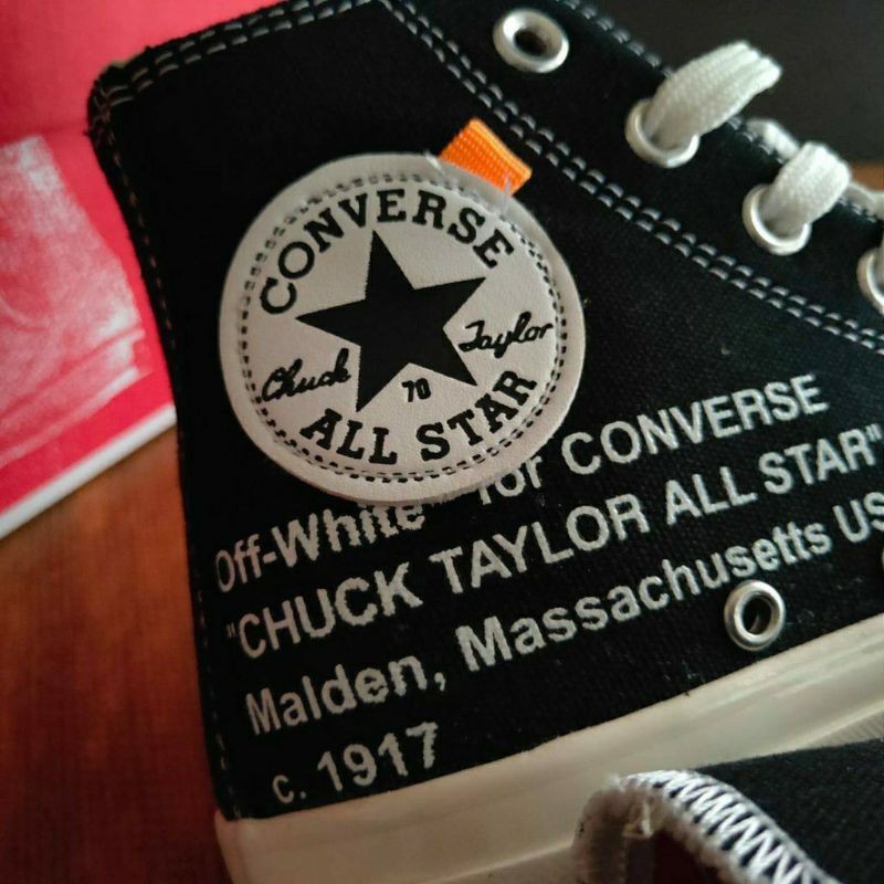 SEPATU CONVERSE 70S HIGH BLACK X OFF-WHITE PREMIUM VIETNAM-1