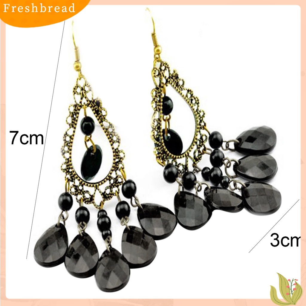 ? Fresh ? Anting Kait Boho Panjang Model Tetesan Air Hollow untuk Wanita / Pesta