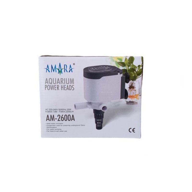 AMARA AM 2600A POWER HEAD POMPA CELUP AQUARIUM NEW SERIES