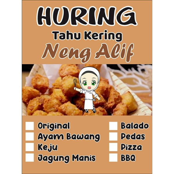 

Huring tahu kering