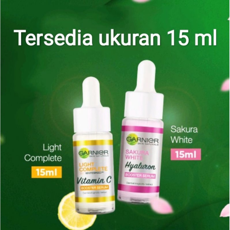 [30 ml / 15 ml] Garnier Sakura White Hyaluron 30x Booster / light complete vitamin C / Anti acne Serum Skin Care