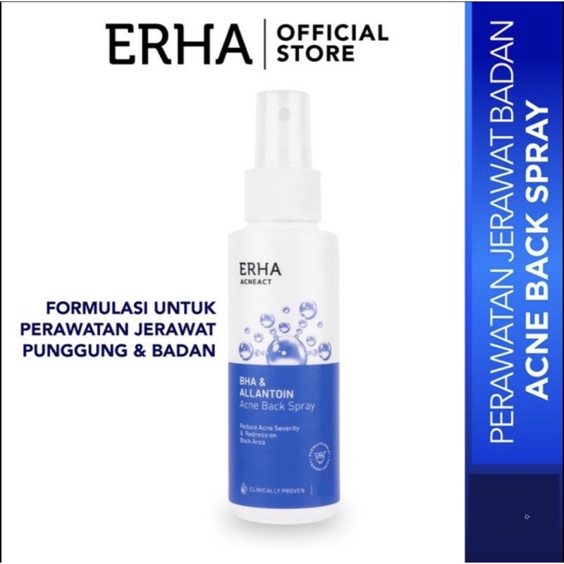 CS1-ERHA Acneact BHA &amp; Allantoin Acne B back sprayack Spray 100 ml - Perawatan Jerawat Tubuh