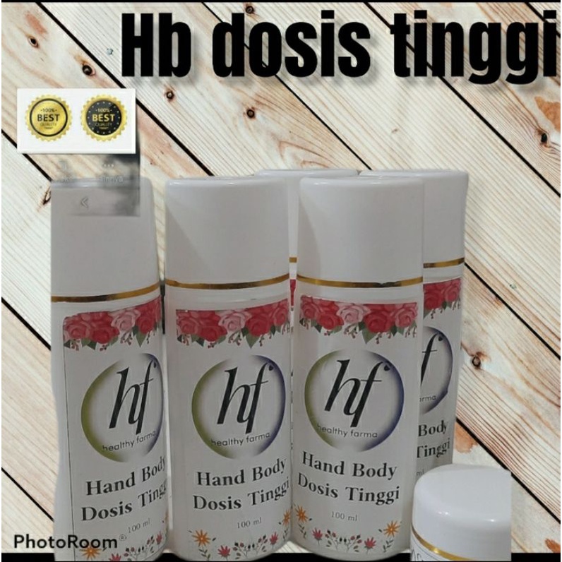 hb glowing, handbody dosis tinggi, bibit pemutih badan/pemutih kulit.
