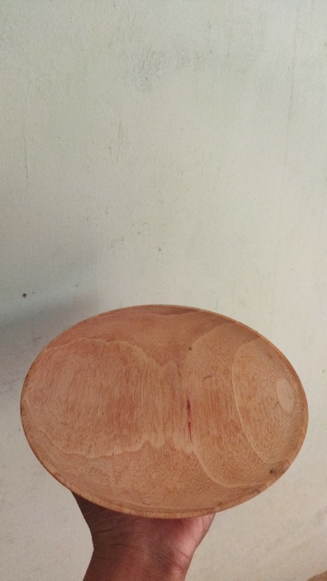 Piring Kayu Mahoni Diameter 20 Cm