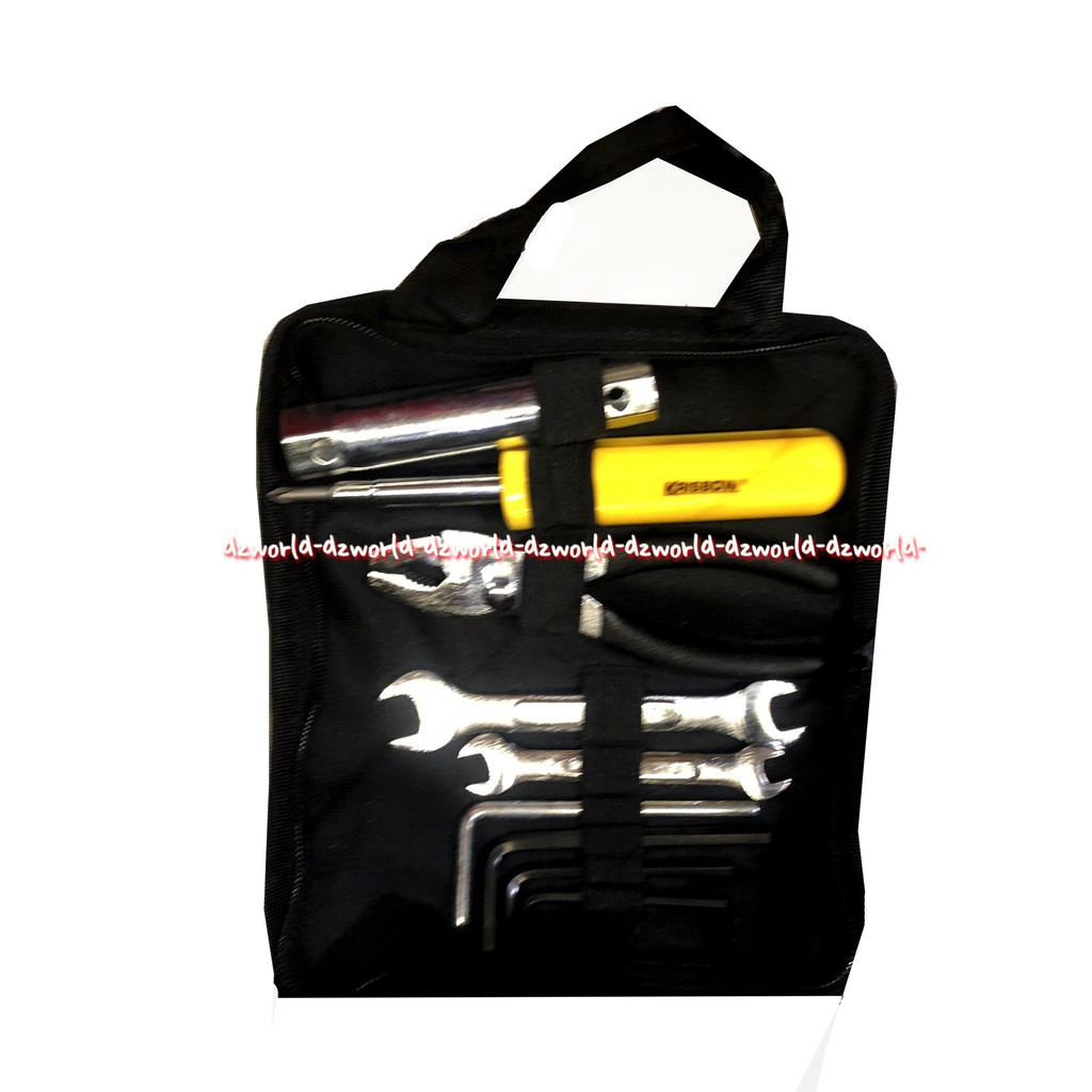 Krisbow 8 Pcs Motorcycle Tools Set Peralatan Perkakas Obeng Untuk Motor