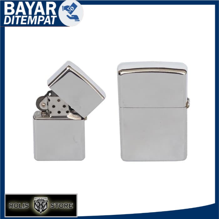 KOREK API ZIPPO CHROME SILVER POLOS MANCIS LIGHTER