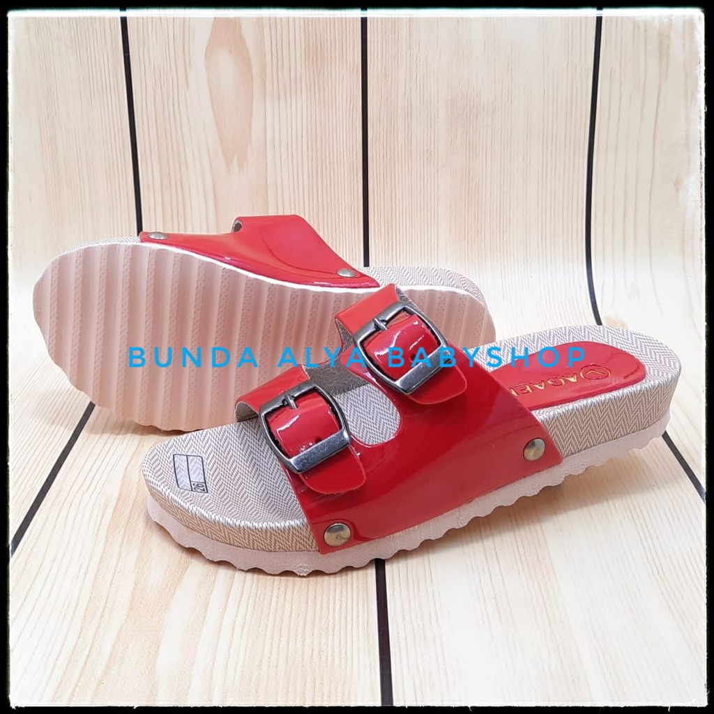 Sandal Anak Perempuan Usia 4 5 6 7 Tahun Size 26 - 35 Alas Karet - Sendal Anak Cewek Tali MERAH