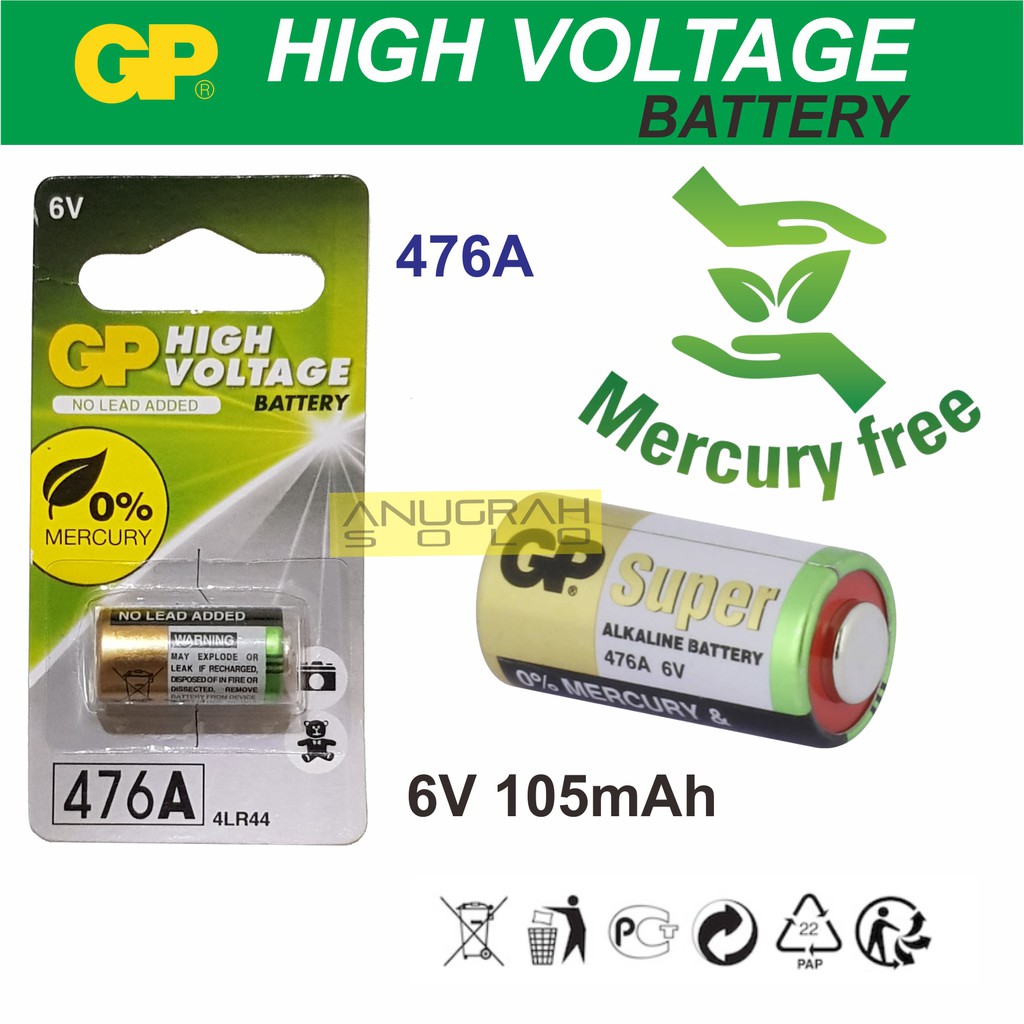 Battery 4LR44 6V GP 476A