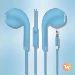 Earphone In Ear Super Bass Dengan Kabel Jack 3.5mm Warna Macarons