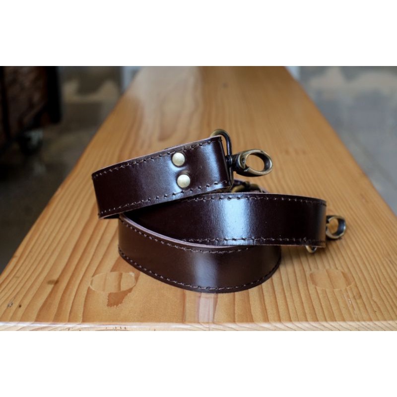 Longstrap 3cm Darkbrown