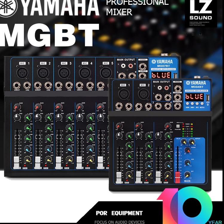 Super Hits yamaha MG04BT MG07BT pencampur audio DJ Mixer Audio 4 7 chanel Bluetooth USB PC MP3 Peral