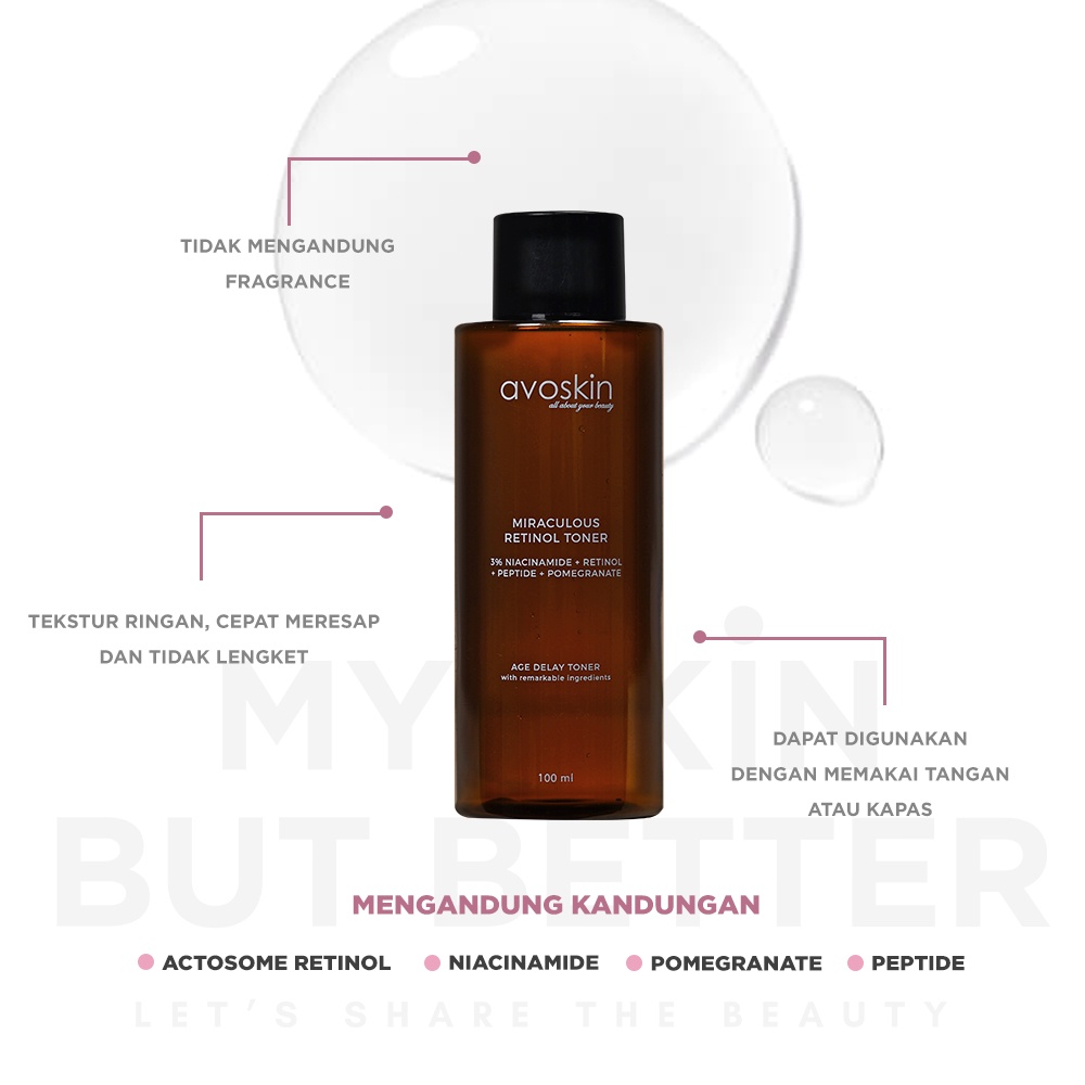 MSBB - Avoskin Miraculous Retinol Toner 100ml WAREHOUSE SALE-1