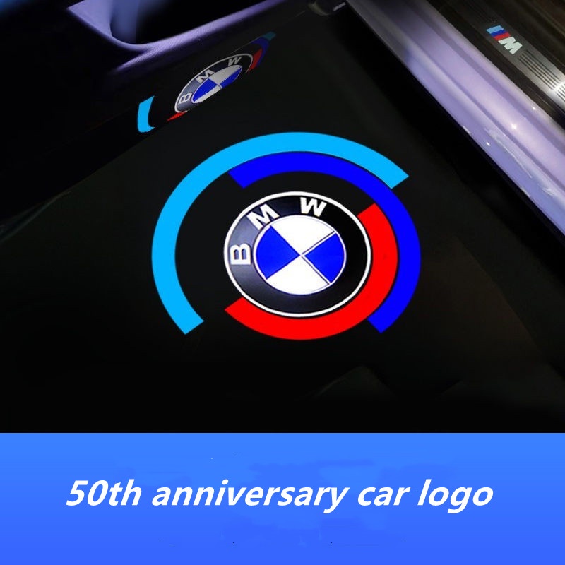 Lampu Led Proyektor Welcome 3 / 5 / 7Series 50th Anniversary M 530li Untuk Pintu Mobil BMW