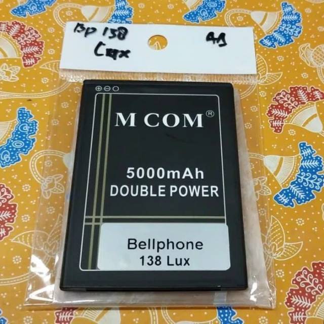 Baterai bellphone 138 Lux Battery Bellphone 138 Lux