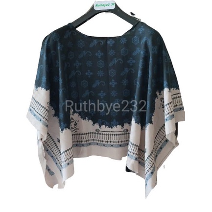 Ruthby Kimono Scarf / Scarf Outer / Outerwear / Outer Scarf-Kimono-Brik Hitam