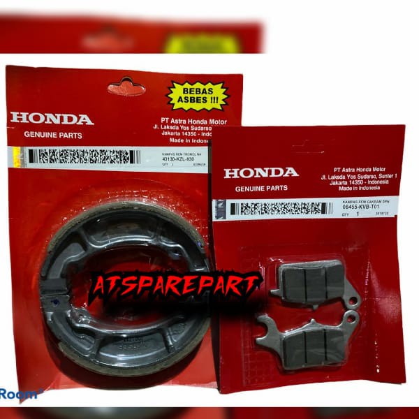 PROMO FLASH SALE ATS KAMPAS REM DEPAN BELAKANG HONDA BEAT FI VARIO 125 SCOOPY F1 KVB KZL