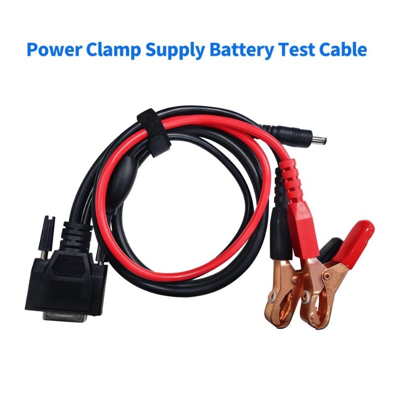 KABEL TES AKI + JACK 3.5MM ORIGINAL JDIAG M100 / POWER CLAMP SUPPLY BATTERY TEST CABLE