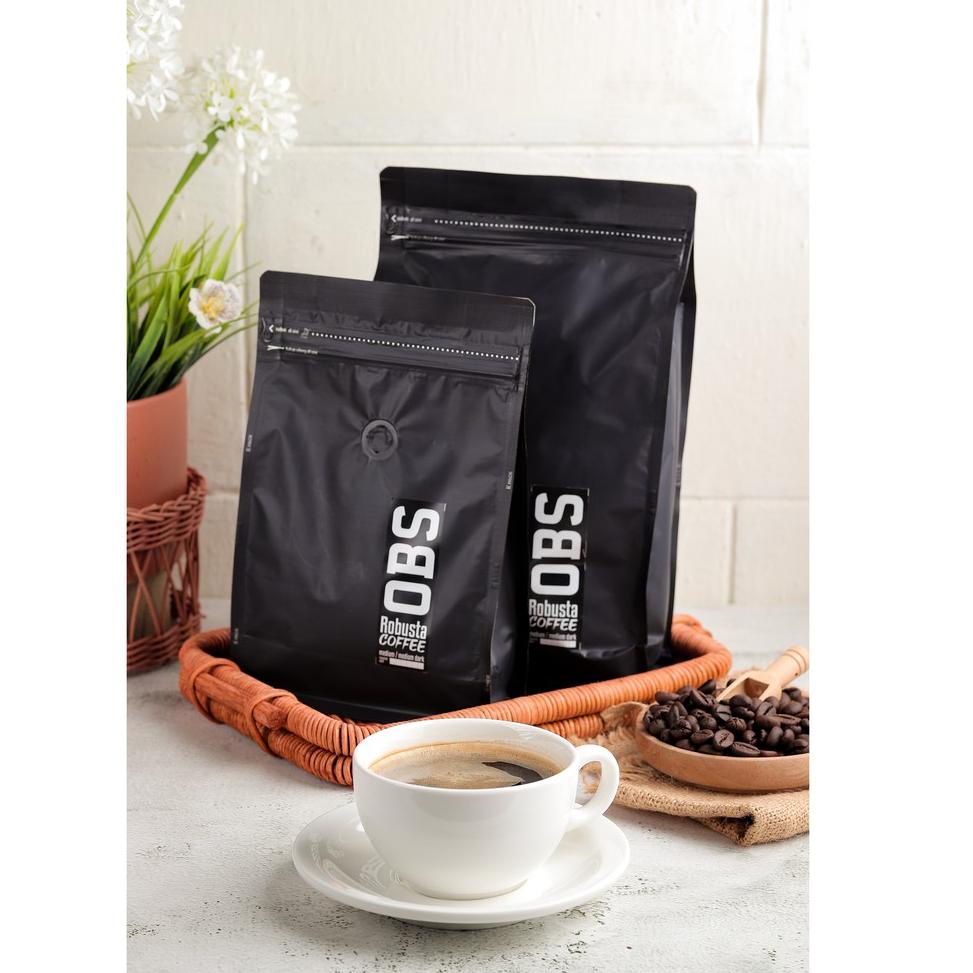

[PRODUK S0LAY] Kopi Robusta 250 gram Biji/Bubuk | Roasted Coffee 250 gr | OBS Coffee Robusta 250gr TW8