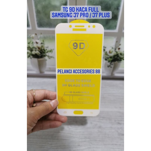 TEMPERED GLASS SAMSUNG J7 PRO / J730 / J7 PLUS ANTIGORES FULL LEM FULL COVER 9D ANTI GORES KACA