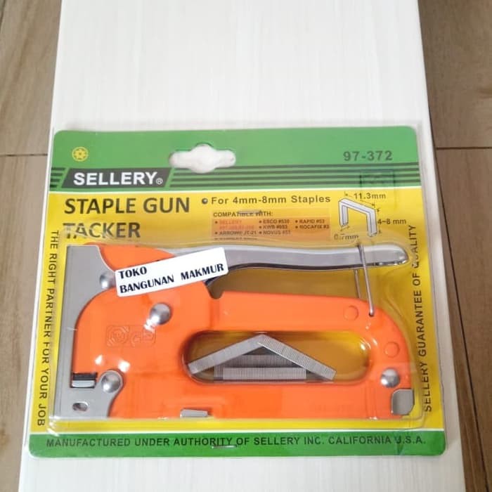 

Staples Gun Tacker 4-8mm Sellery 97-372 / Steples Tembak / Hekter Gun