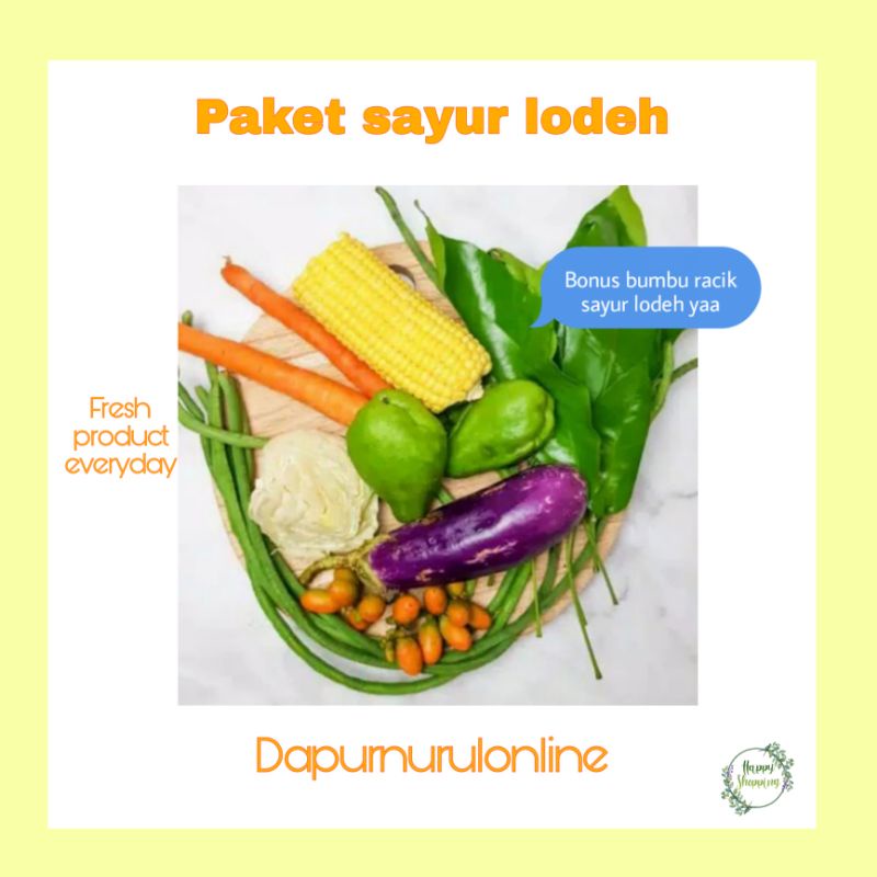 

Paket sayur lodeh per pack