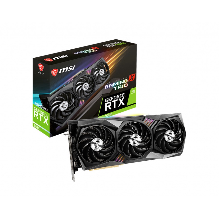 VGA MSI RTX 3080 Gaming X Trio 10G - Geforce RTX 3080 10G Gaming X - MSI RTX3080 Gaming X Trio