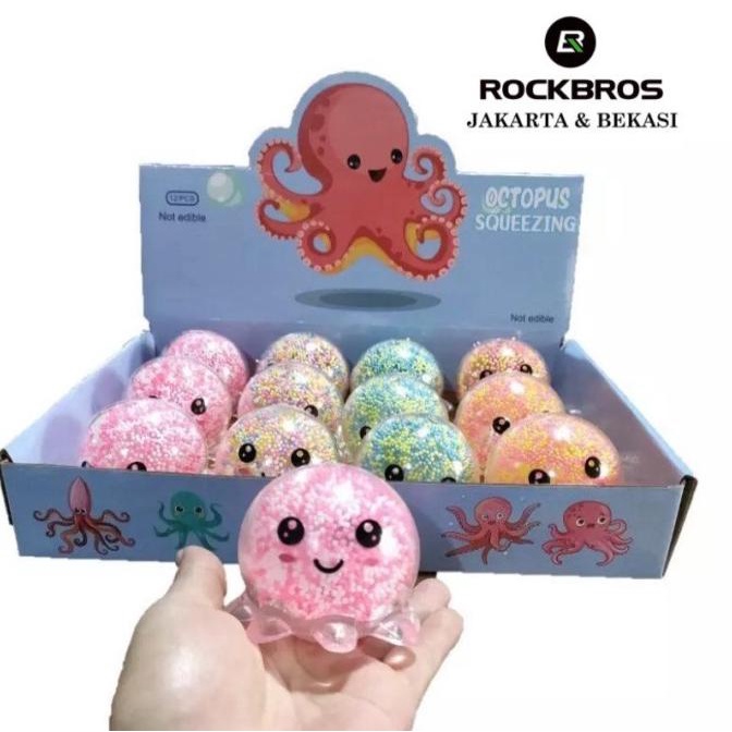 Sale Squishy Octopus Squeeze Gurita Fidget Toy Anti Stress New Viral Pop It - Paling Dicari