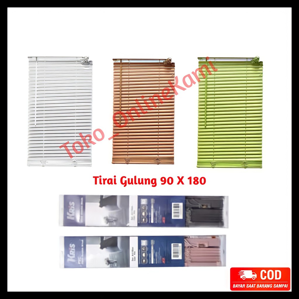 Krey Pvc 90 X 180/Kerey/Korden/Tirai / Venetian Blinds/Tirai Gulung Pvc/Kriss