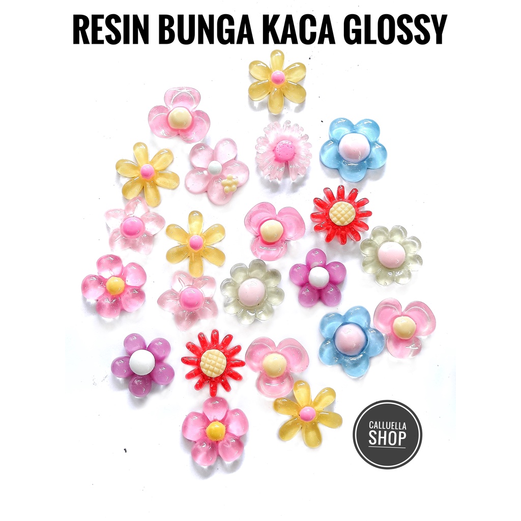 RESIN CLAY TEMPEL MIX MOTIF DAN WARNA MANIK PAREL CINCIN | BAHAN CRAFT CLAY GELANG BROS KALUNG STRAP MASK MASKER PAREL MANIK CRAFT KERAJINAN LUMAJANG FASHION-Mixbunga glosykaca20