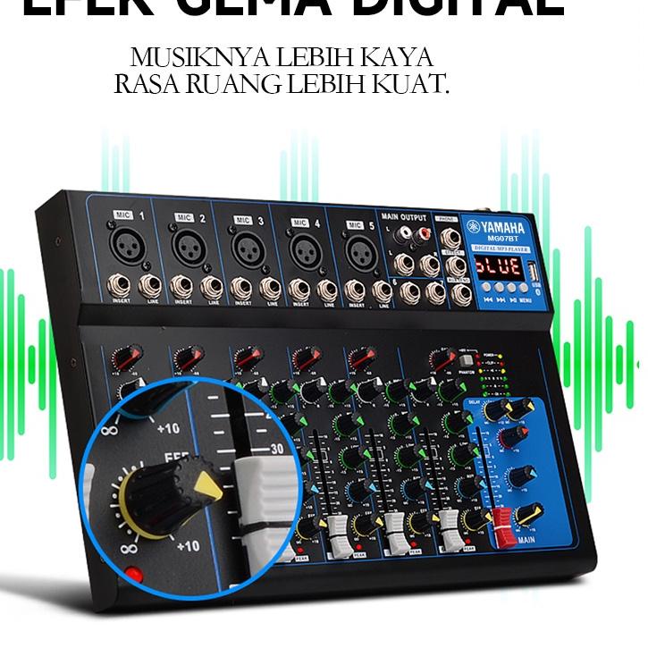 Sudah READY.. yamaha MG04BT MG07BT pencampur audio DJ Mixer Audio 4 7 chanel  Bluetooth USB PC MP3 P